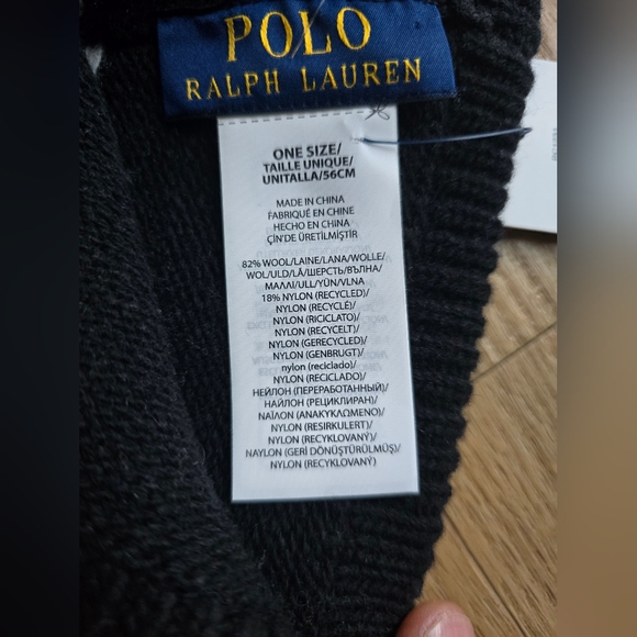 Rare! Polo Ralph Lauren Iditarod Teddy Bear Beanie - Picture 4 of 4